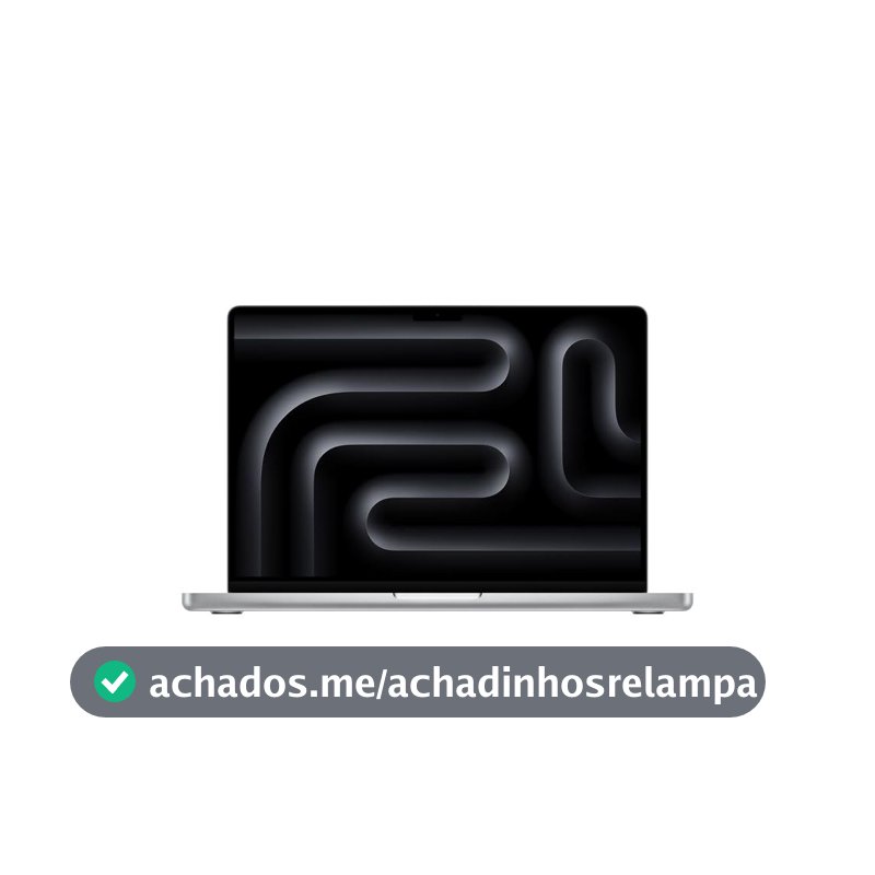 Apple 2025 MacBook Pro (de 14 polegadas, Chip M5 da Apple com CPU de 10 núcleos e GPU de 10 núcleos., 32GB Memória unificada, 1 TB) - Prateado