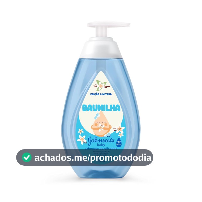 Sabonete Líquido Johnson's Baby, Baunilha, Edição Limitada, 400ml