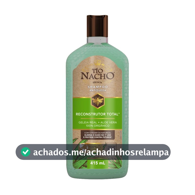 Tío Nacho Reconstrutor Shampoo 415ml - Antiqueda Natural e Geleia Real