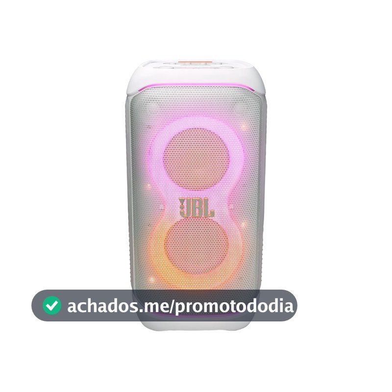 JBL, Caixa de Som, PartyBox Stage 320, Bluetooth, Portátil, Show de Luzes, À Prova de Respingos, 240W RMS - Branca