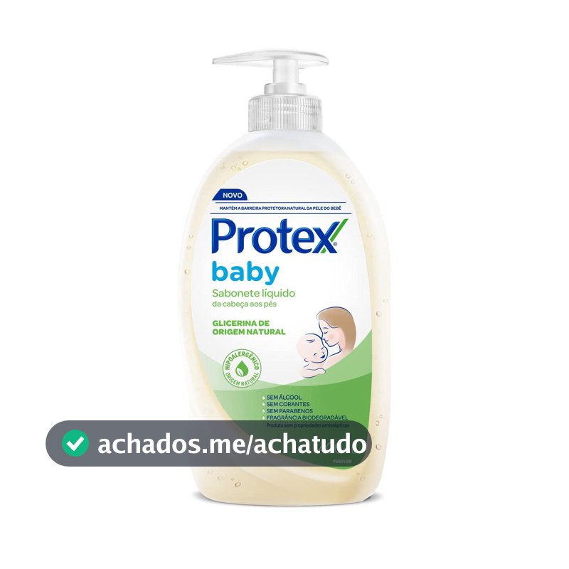 Protex Baby Glicerina Natural Sabonete Líquido Infantil, 400ml