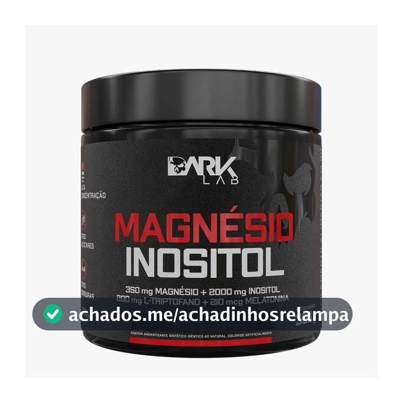 Suplemento Magnésio Inositol, Dark Lab, 300g, Maracujá