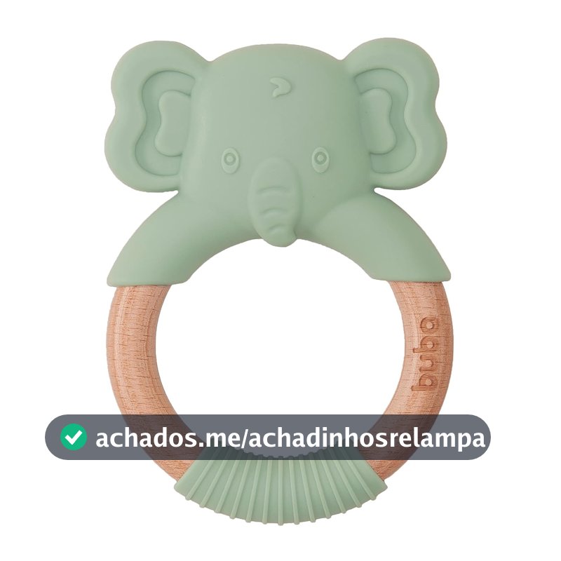 Buba Mordedor Elefante Em Silicone Verde