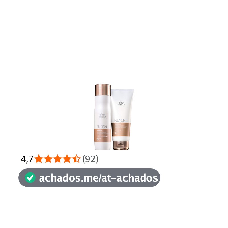 Kit Wella Professionals Fusion Duo (2 Produtos) Blz