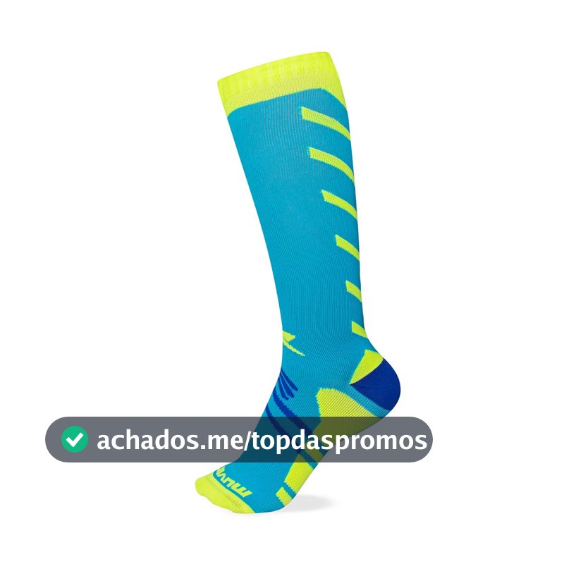 Meia de Compressão Cano Longo Arrow Muvin – Meia Cano Alto – Boa Respirabilidade – Protege Contra Bolhas – Unissex – Corrida – Caminhada – Ciclismo – Exercícios – Fitness – Esportes – Conforto