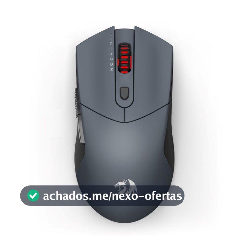Mouse Gamer Redragon St4r Pro PAW3395 26000 DPI Sem Fio Bluetooth USB-C Ambidestro Preto M917GB-PRO