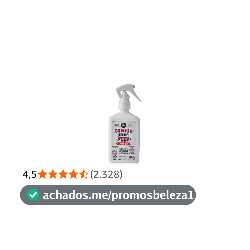 Comigo Ninguém Pode Spray Protetor 250ml , Lola Cosmetics