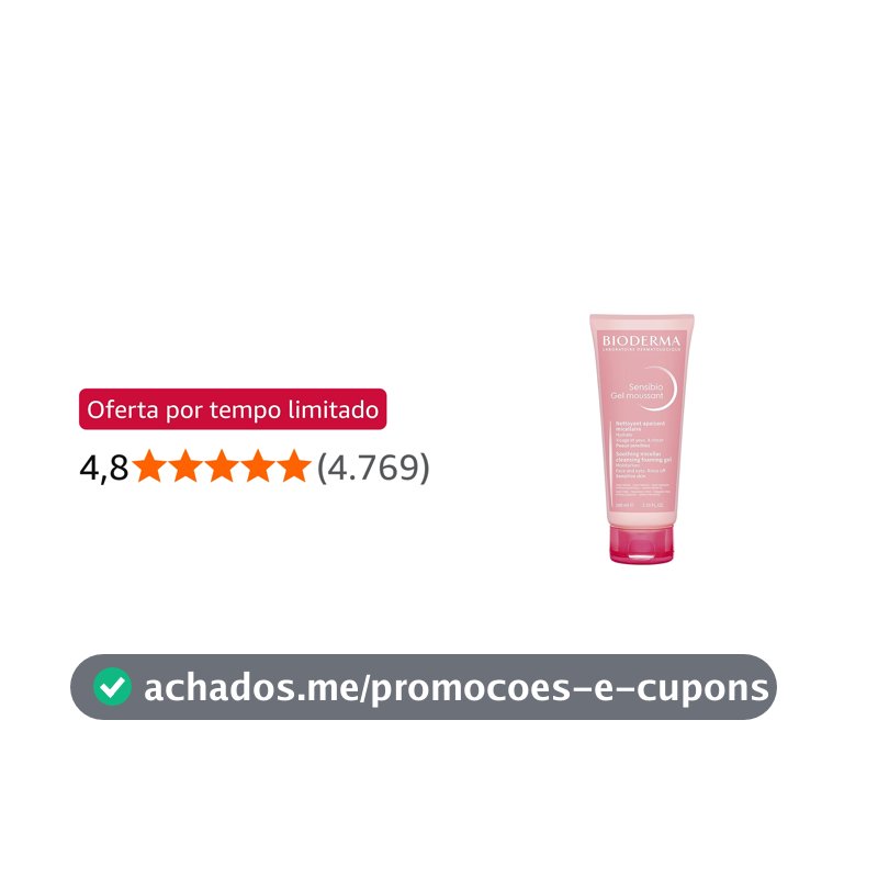 BIODERMA Gel de Limpeza Micelar Calmante e Hidratante Sensibio Gel Moussant 100ml