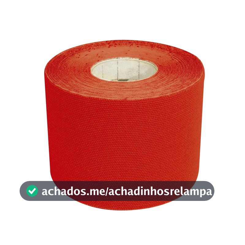 Fita Kinésio Muscle Fix 5x500cm Rolo Vermelho Multi - HC043