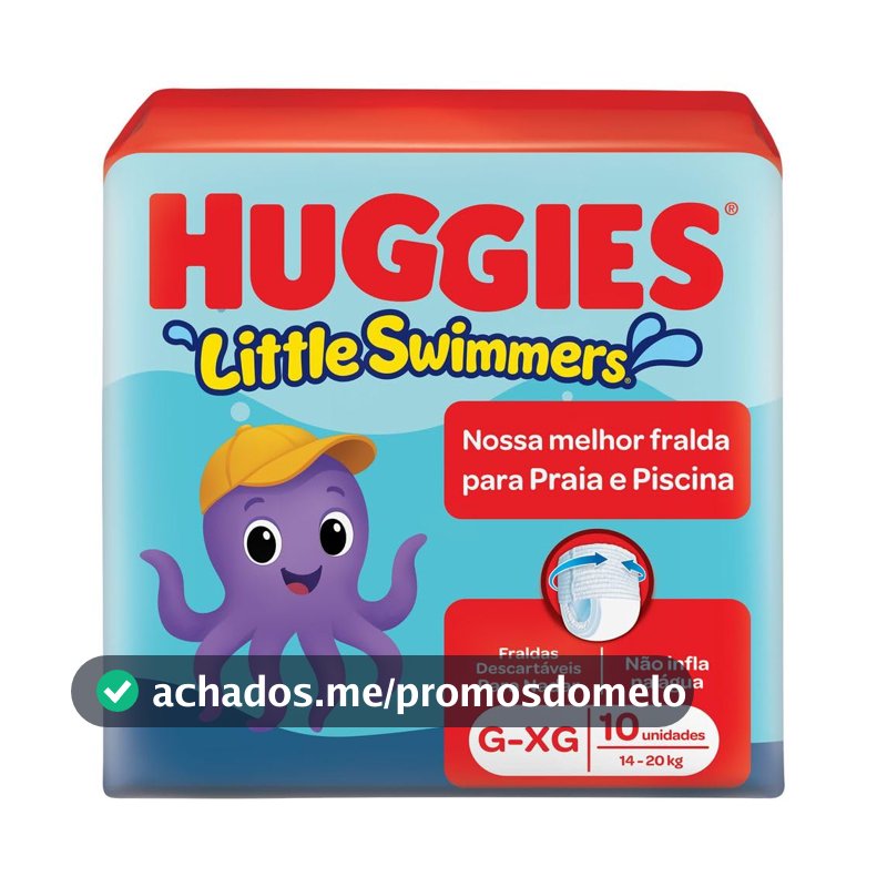 Fralda Huggies Little Swimmers G/XG 10 Un