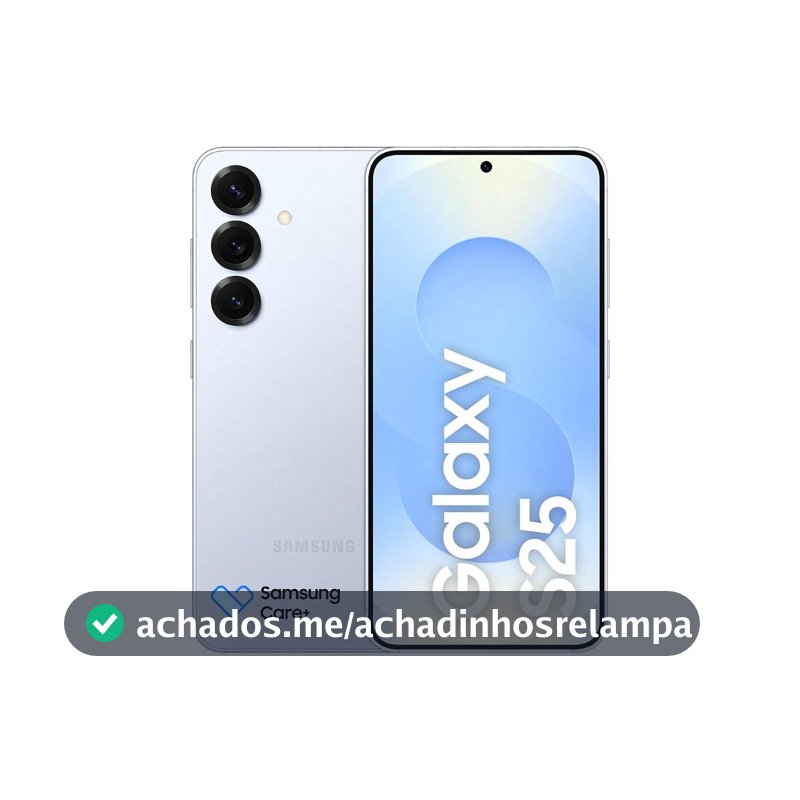 Celular Samsung Galaxy S25 5G, 256GB, 12GB RAM, Câmera Tripla de 50+12+10, Tela Grande de 6.2", Azul