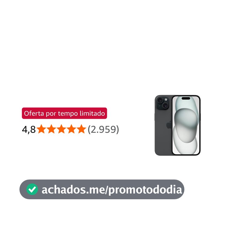 Apple iPhone 15 (128 GB) — Preto