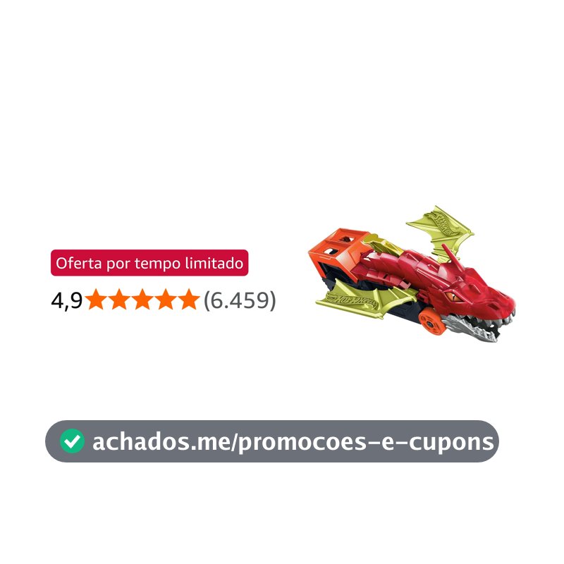 Hot Wheels City Pista de Brinquedo Reboque de Dragão 3 anos