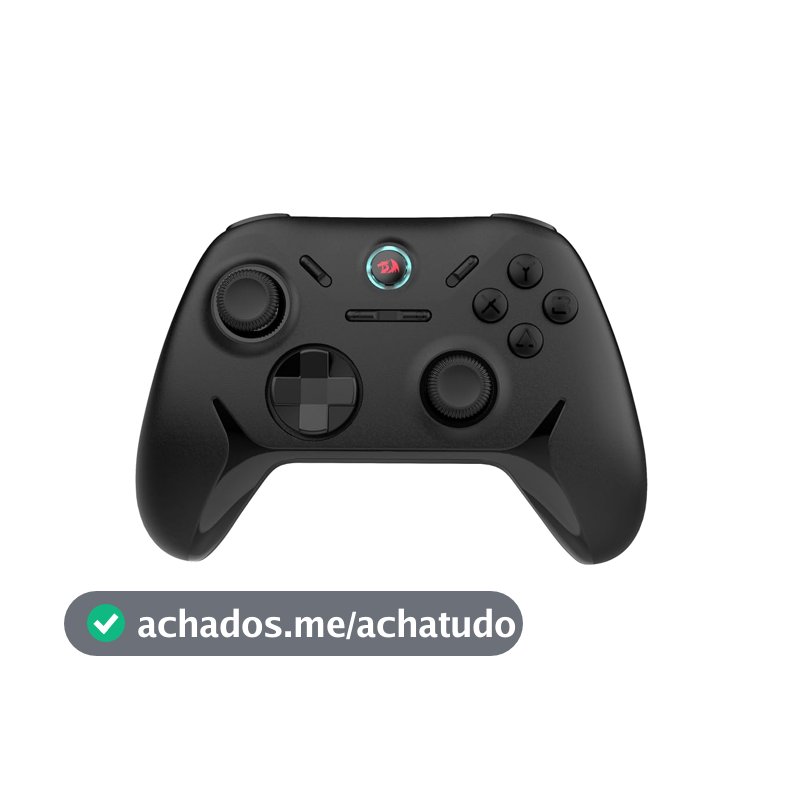 Redragon Controle Gamer Tophis G821 Gamepad Sem Fio 2.4GHz USB-C Analógicos e Gatilhos Hall Effect Compatível c/ PC e Xbox Preto