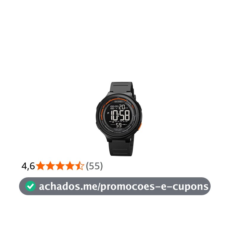 Relógio Digital Masculino Esportivo, Resistente à Água 50M, Display LCD Clara, Pulseira de Silicone Premium Macia, Multifuncional (Cronômetro/Alarme), Leve para Academia e Corrida Eletrônic
