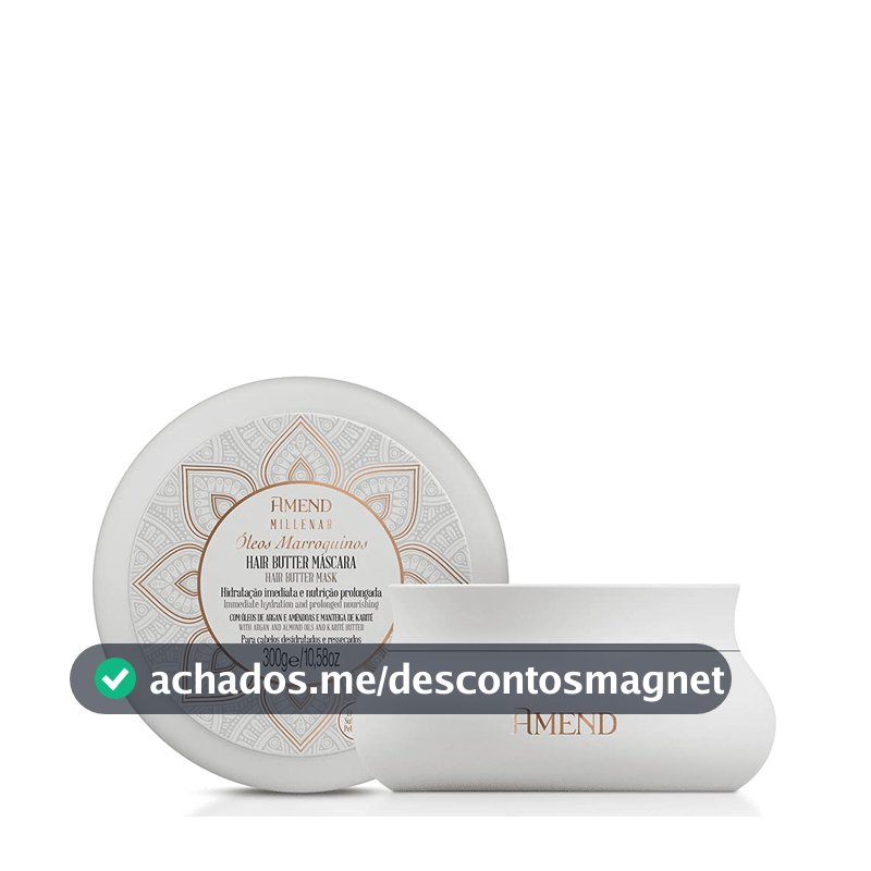 Amend Hair Butter Mascara Millenar Oleos Marroquinos 300 G