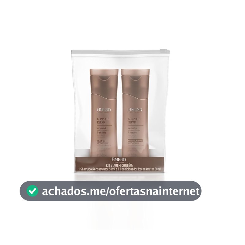 Shampoo e Condicionador Amend Expertise, 50ml, Kit com 2 Unidades