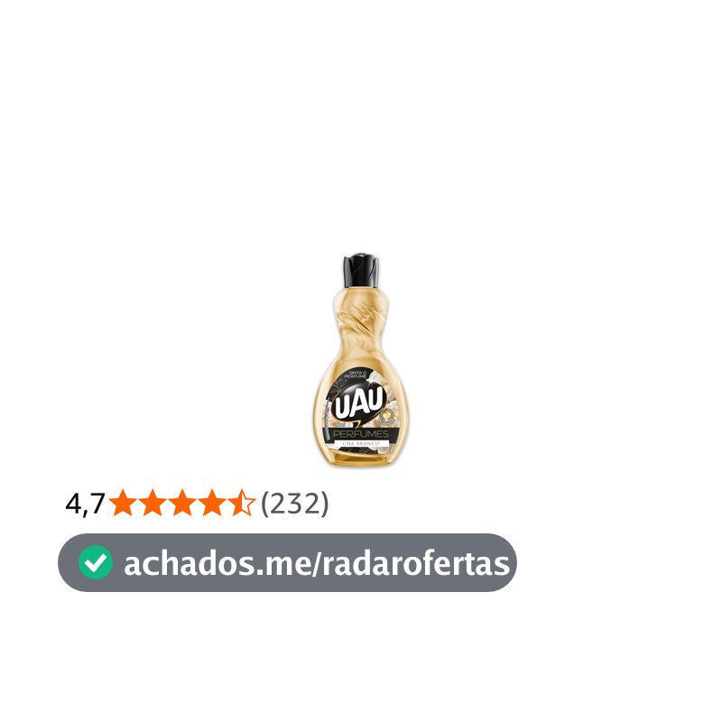 Limpador Perfumado 500ml UAU Ingleza Perfume Chá Branco