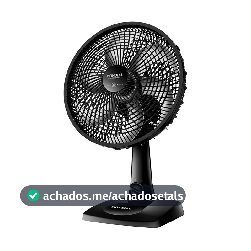 MONDIAL Ventilador de Mesa 30cm Super Power, Preto, 60W, 220V - VSP-30-B