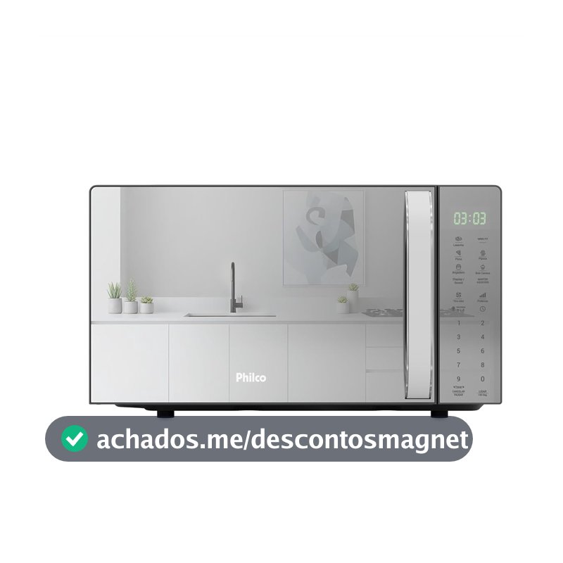 Micro-ondas Philco 20L Pintura Limpa Fácil PMO24S 127v