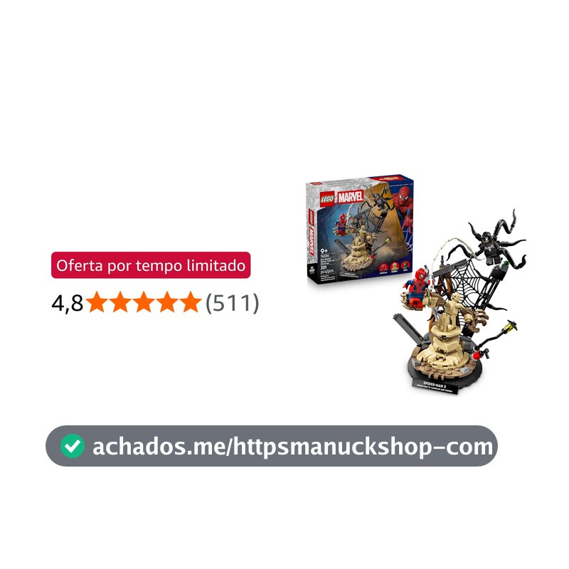 LEGO Marvel Batalha Épica: Homem-Aranha vs. Sandman 76334 (201 Peças)