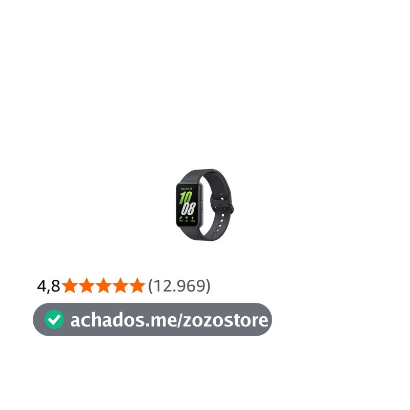 Smartwatch Samsung Galaxy Fit3 Display 1.6" Grafite