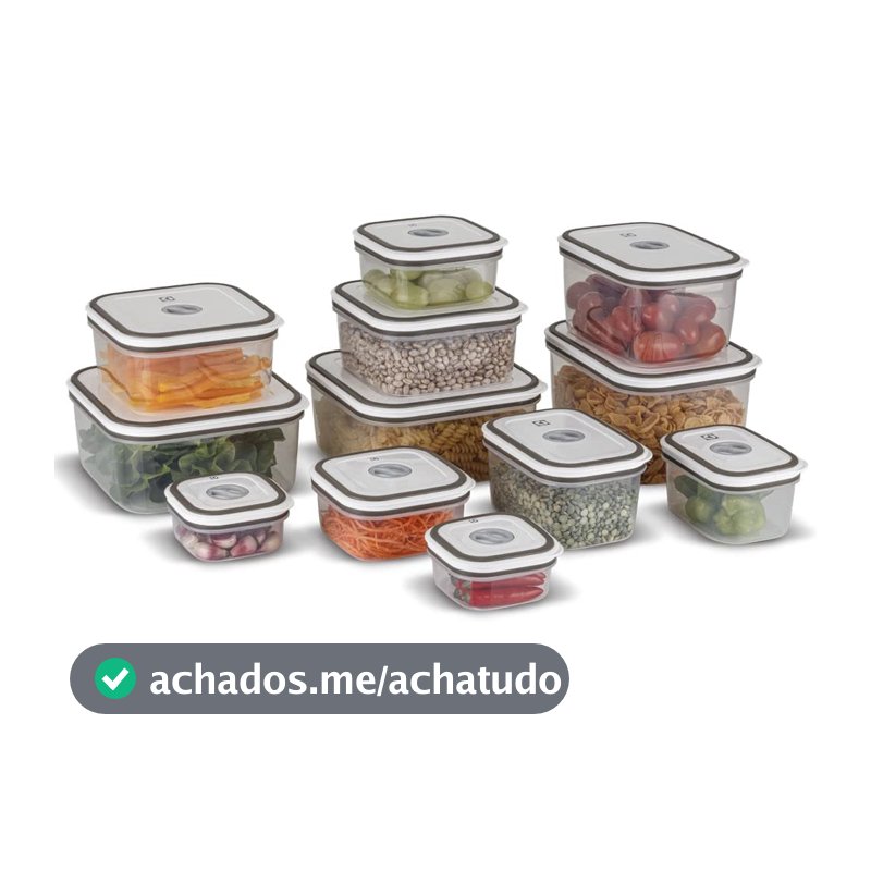 Electrolux, Pote Hermetico, 12 unidades, A23122901, cinza