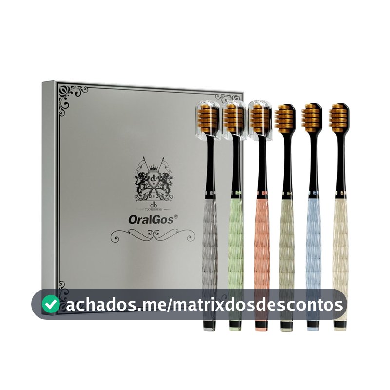 OralGos Escova de Dente Adulto Macia 6 Unidades