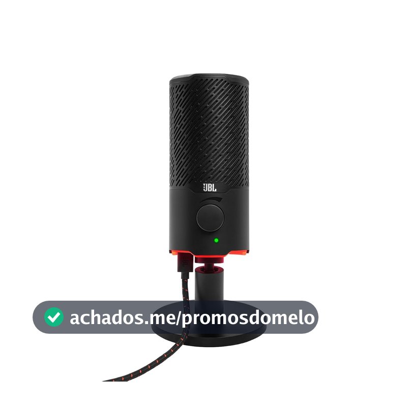 JBL, Microfone Gamer, Quantum Stream, Com Cabo USB, Impedância > 16 Ohms - Preto