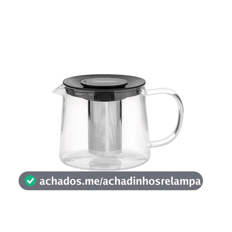 Bule Conico Vidro Com Infusor 0,9 litros Tramontina