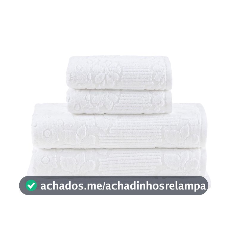 Buddemeyer Jogo de Toalhas Lollipop Banho Branco 5 peças