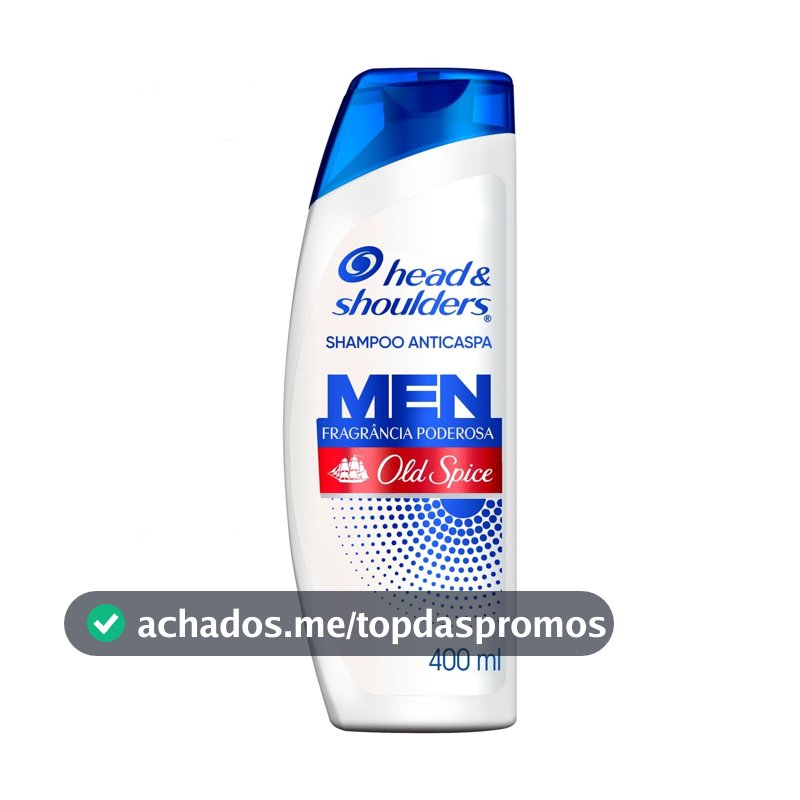 Head & Shoulders Shampoo Anticaspa Fragrância Poderosa Old Spice 400 ml