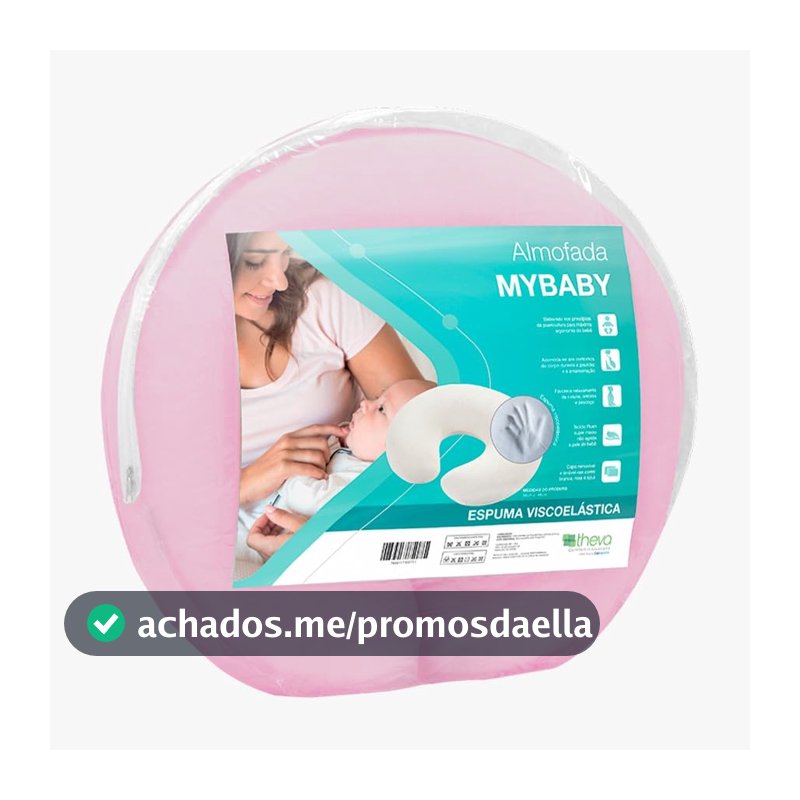 Almofada de Amamentação MyBaby Viscoelástica Rosa