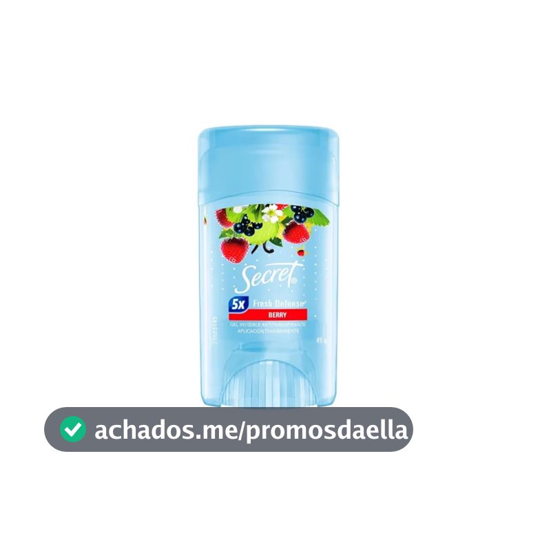 Secret Desodorante Antitranspirante em Gel Berry 45g