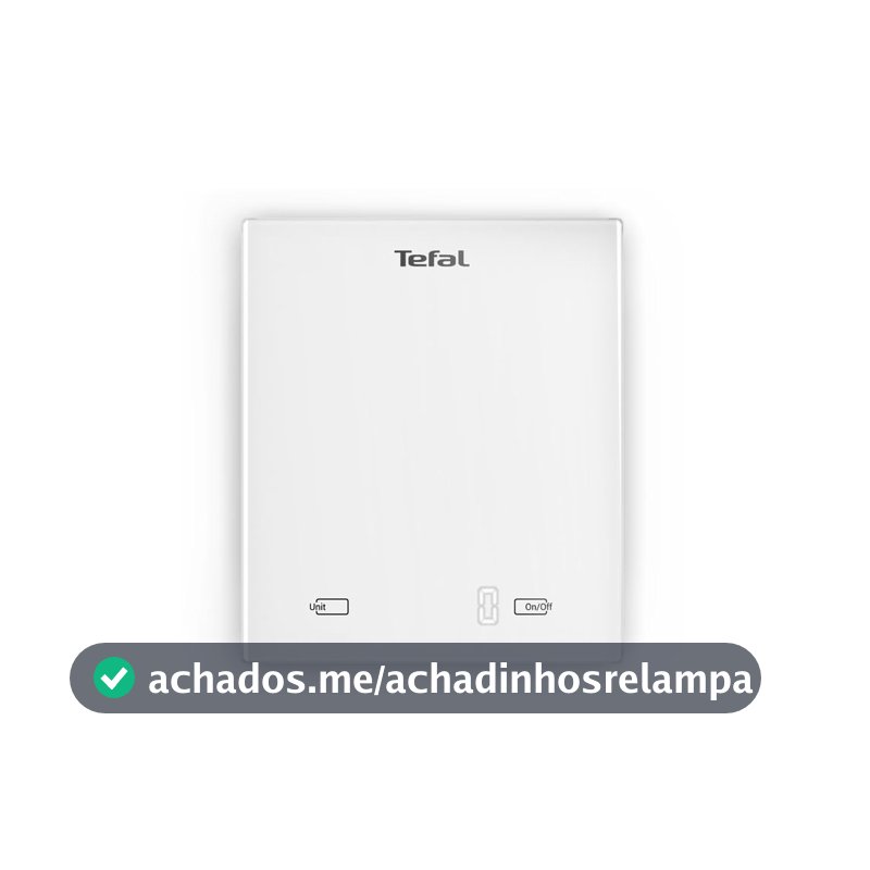 Balança de Cozinha Tefal Essential Branca com Precisão de 1g, KSE1