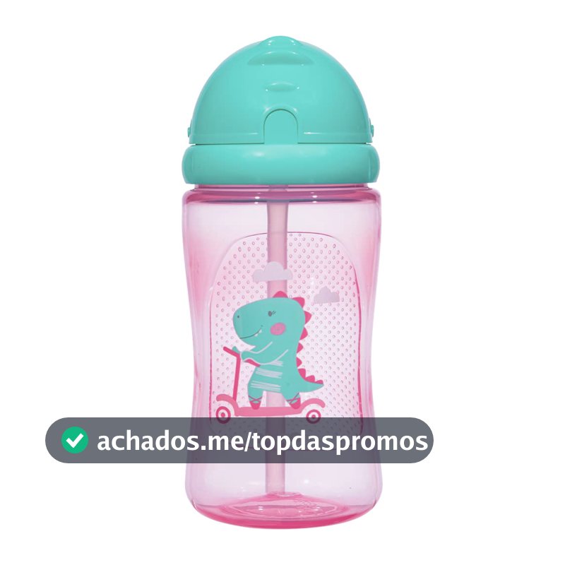Buba Garrafinha Dino Patinete 400 Ml Rosa