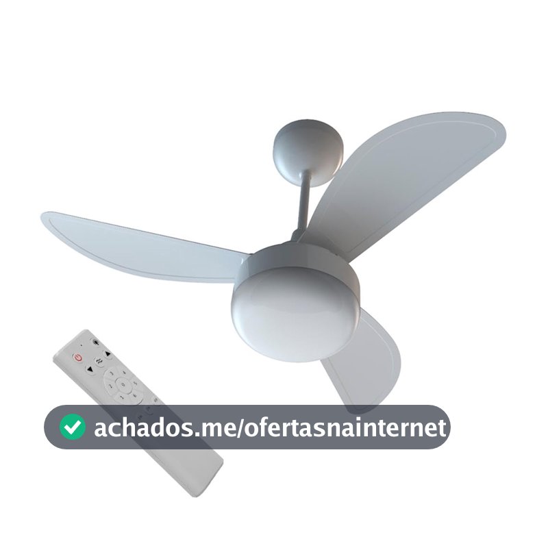 Ventilador de teto Ventisol Fenix inverter controle remoto placa led integrada