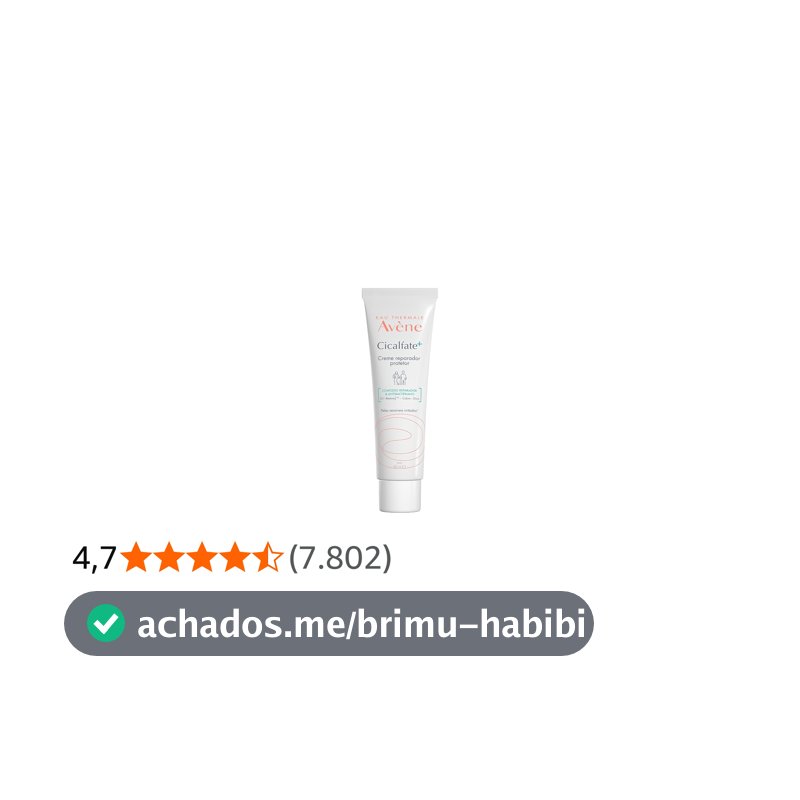 Creme Reparador Facial Avène Cicalfate+, Nutre e Repara Pele Irritada, com Água Termal, Sulfato de Cobre e Zinco, 40ml