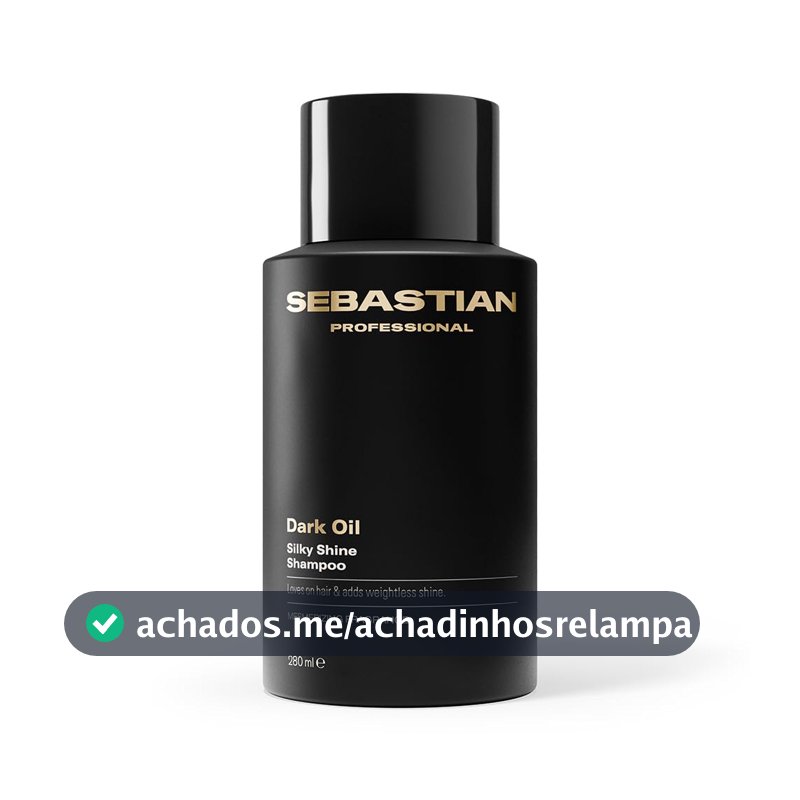 Sebastian Professional, Dark Oil, Shampoo de nutrição, brilho e maciez para todos os tipos de cabelo, 280ml