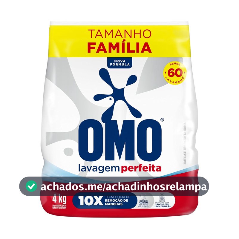 Omo Sabão em Pó Lavagem Perfeita 4Kg