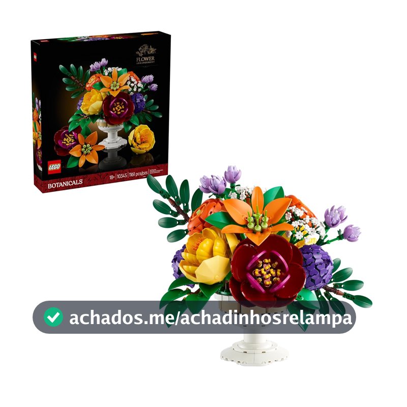 LEGO Botanicals Arranjo de Flores - para Adultos, Anos 18+ - Flores 10345