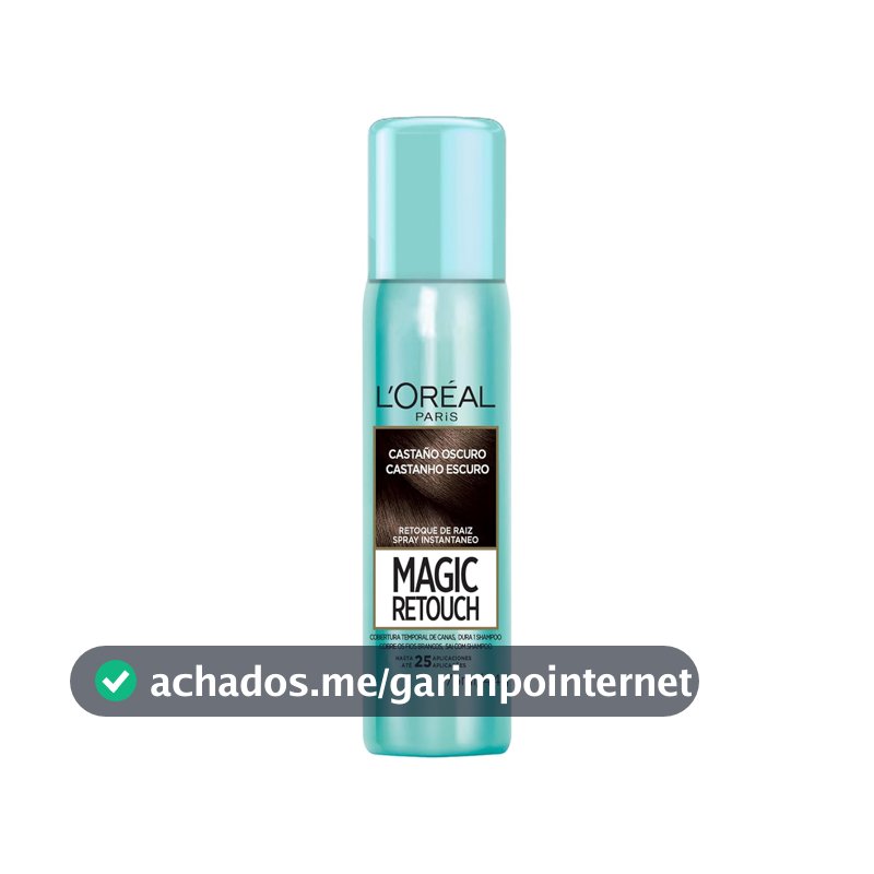 Magic Retouch Spray Retoque De Raiz Instantâneo L'Oréal Paris Castanho Escuro