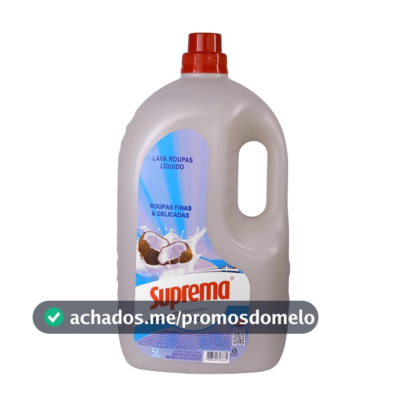 Suprema Lava Roupas Coco 5L - Nova embalagem (Pode variar)