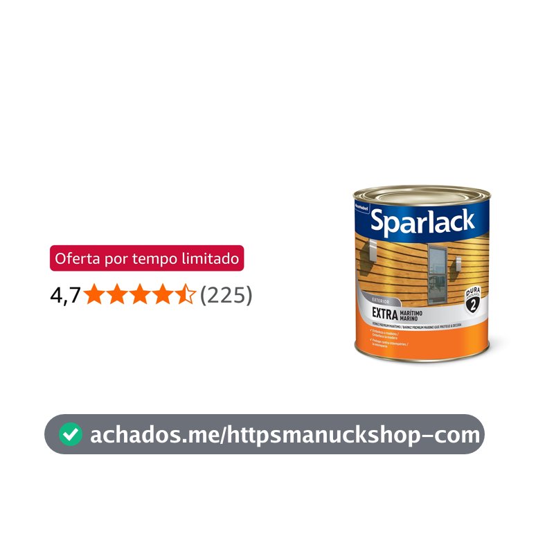 EXTRA MARITIMO ACETINADO NATURAL 900ML - SPARLACK