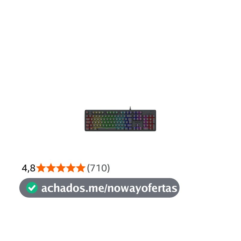 Teclado Membrana Gamer Redragon Netherbane Preto RGB K521-RGB