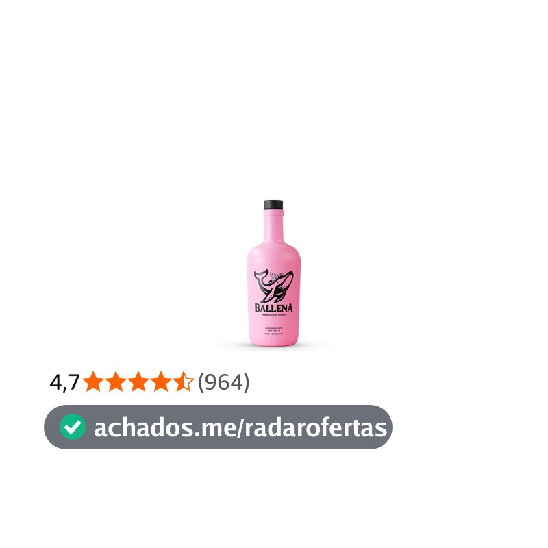 Licor Ballena morango 750ml
