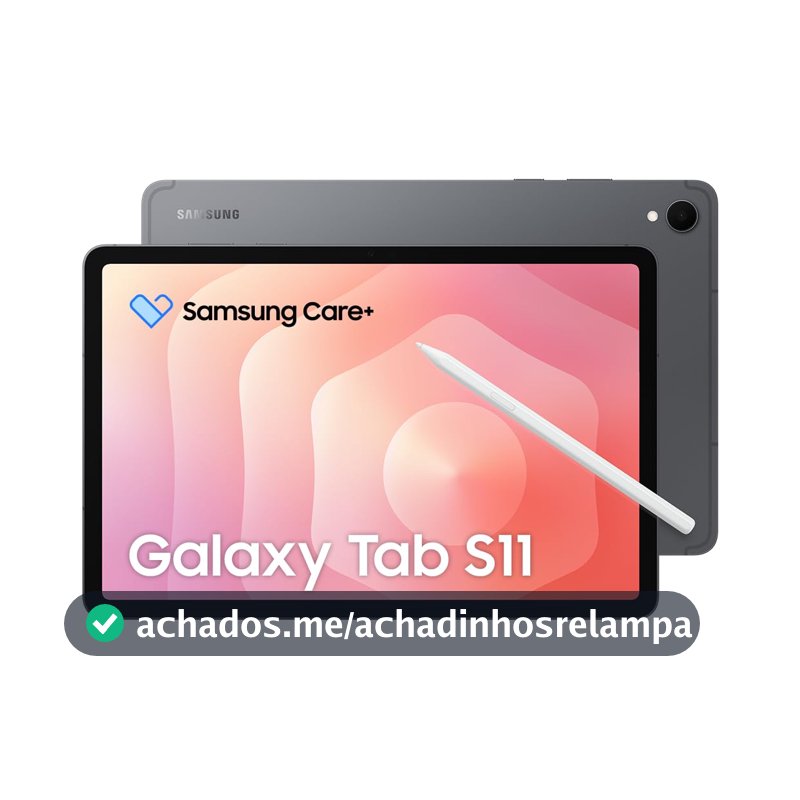 Samsung Tablet Galaxy Tab S11 Wifi, 256GB, 12GB RAM, Tela 11", Galaxy AI, S Pen e Capa Teclado Inclusas