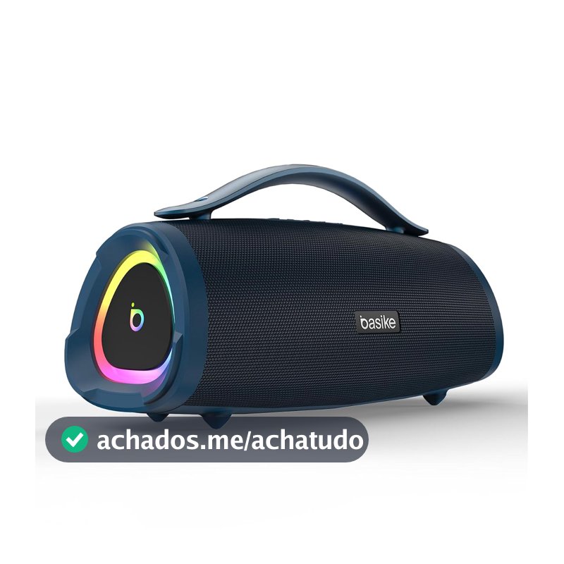 Basike Caixa de Som Bluetooth Portátil, 160W RMS (200W Pico), TWS Estéreo