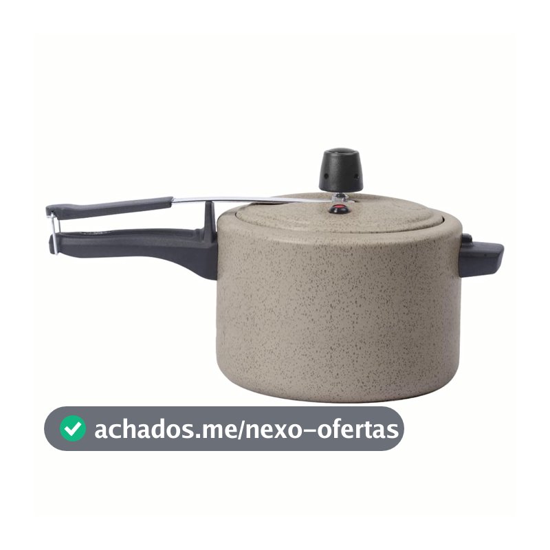 Brinox - Panela de Pressão Antiaderente Ceramic Life 4,5L Vapt - Vanilla