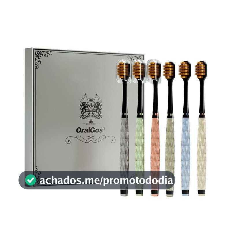 OralGos Escova de Dente Adulto Macia 6 Unidades
